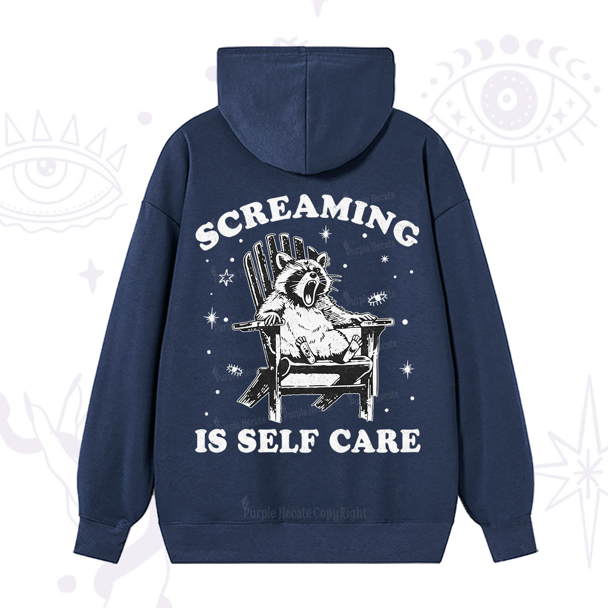 Purplehecate Screaming is Self Care Hoodie