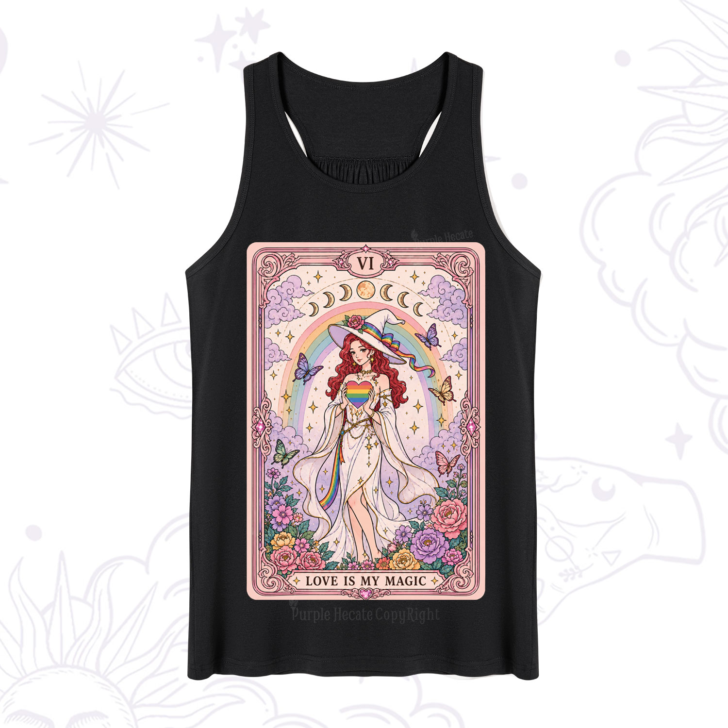 Purplehecate The Love Is My Magic Tarot Pride Tank