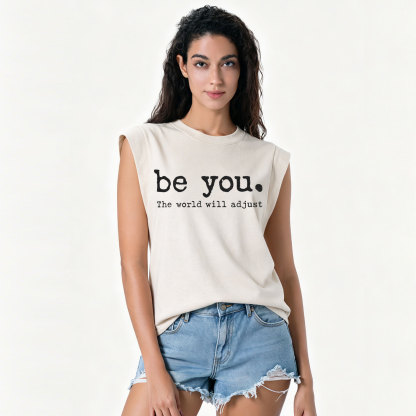 Purplehecate Be You the World Will Adjust Vintage Washed Tank