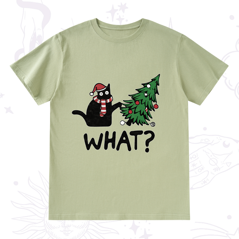 Purplehecate Christmas Black Cat T-Shirt