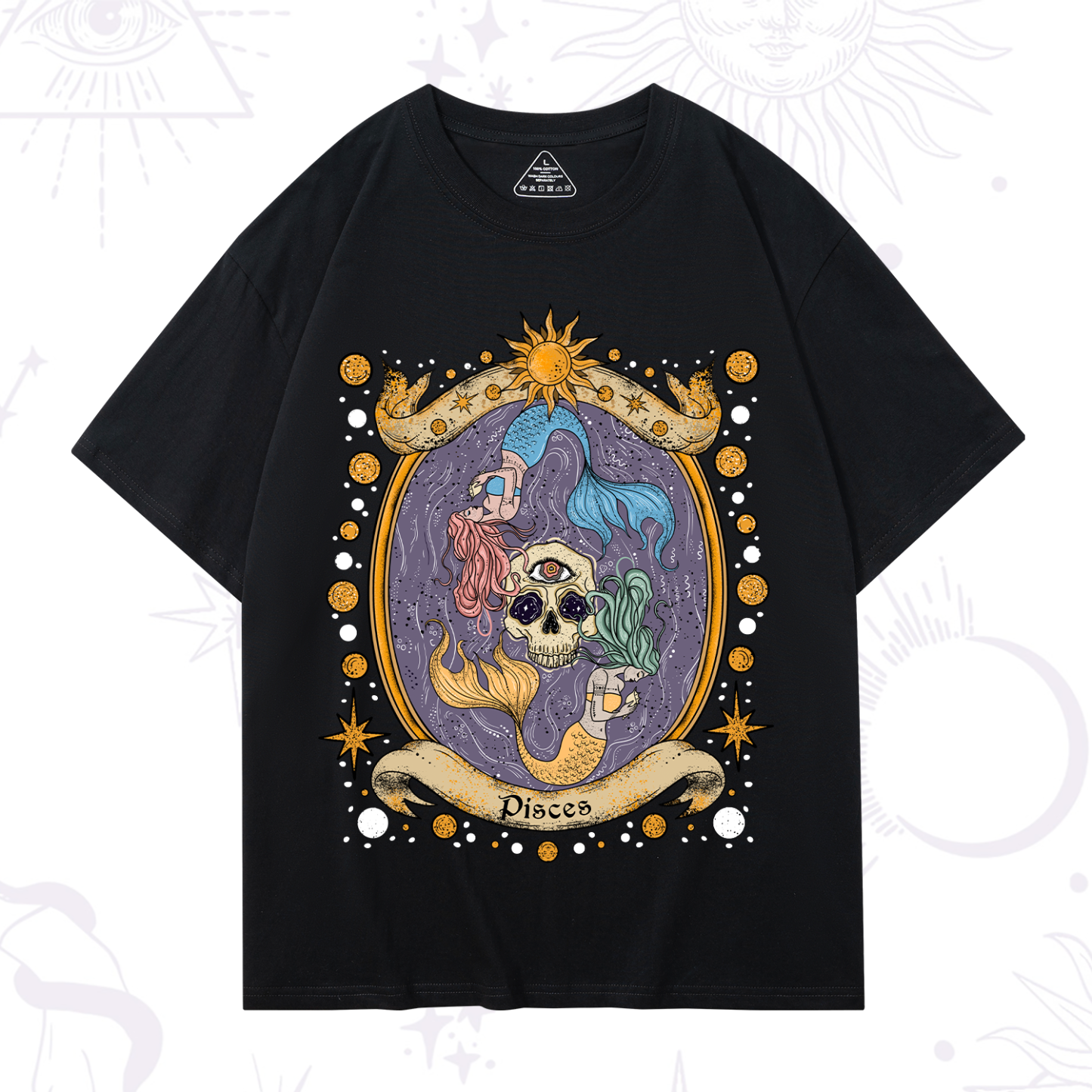 Magic Purplehecate Celestial Pisces Zodiac T-Shirt