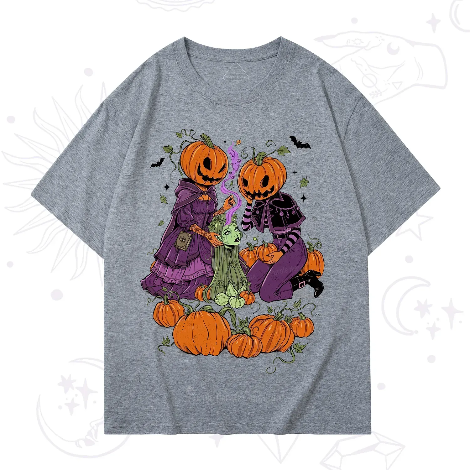 Purplehecate Spooky Witch Pumpkin Patch T-Shirt