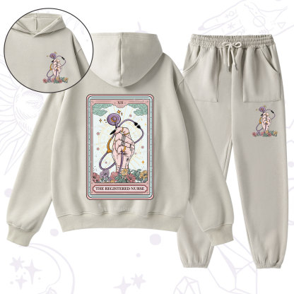 Purplehecate The Registered Nurse Tarot Card Fleece Hoodie Suit
