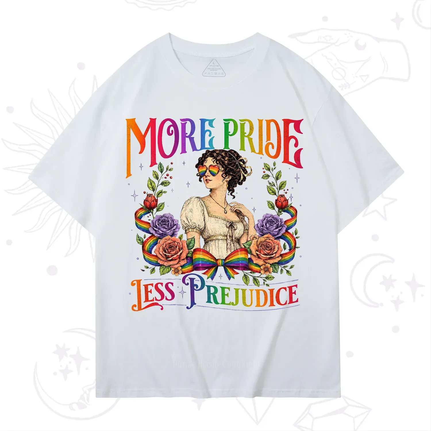 Purplehecate More Pride Less Prejudice Pride T-Shirt