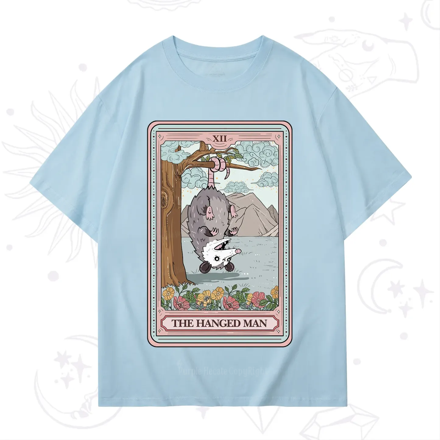 Purplehecate The Hanged Man Tarot Opossum T-Shirt