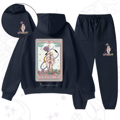 Purplehecate The Registered Nurse Tarot Card Fleece Hoodie Suit