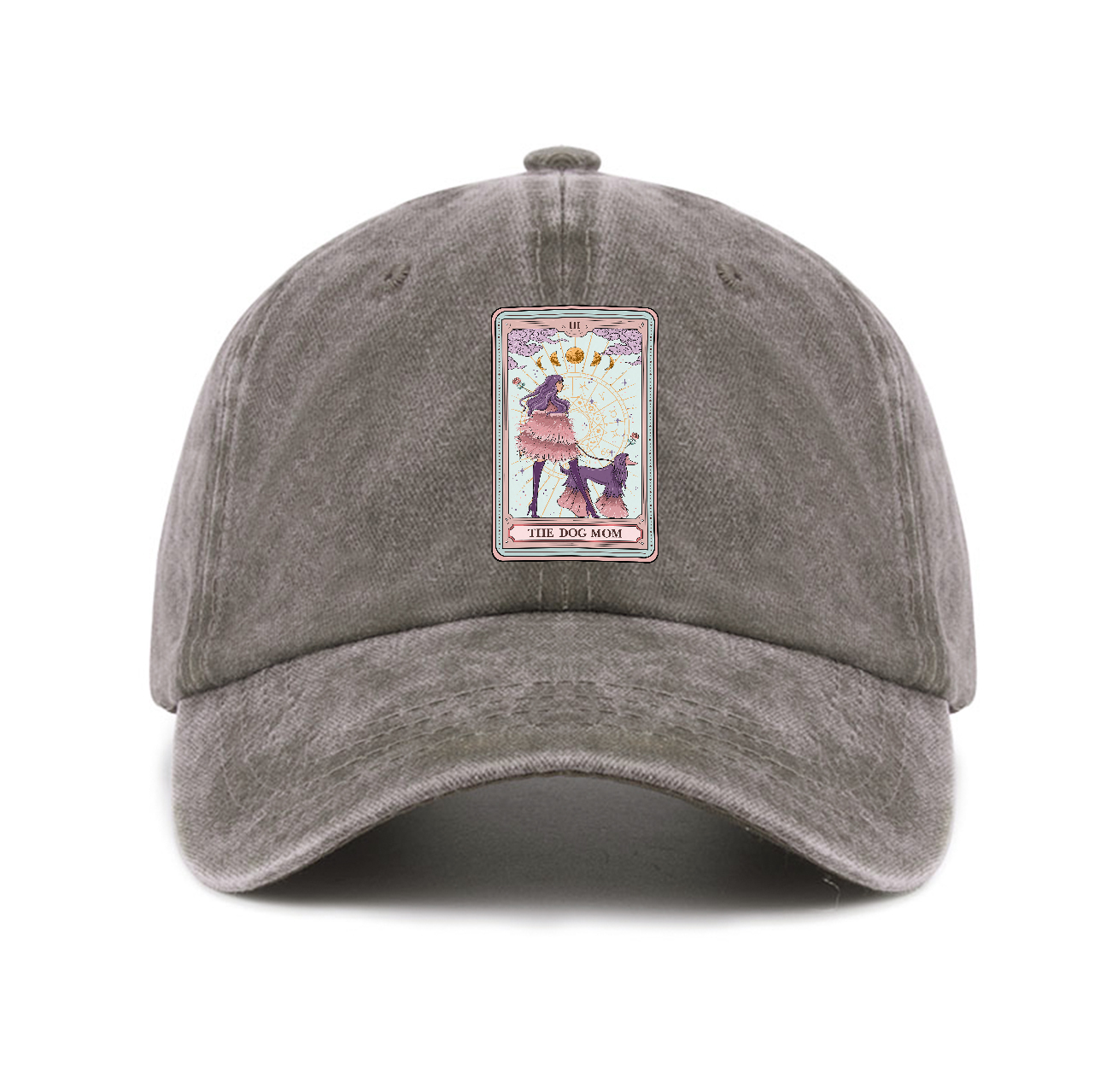 Purplehecate The Fashionable Dog Mom Tarot Card Baseball Cap