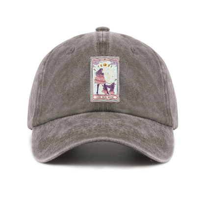 Purplehecate The Fashionable Dog Mom Tarot Card Baseball Cap