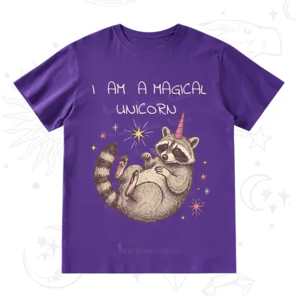 Purplehecate I Am A Magical Unicorn Raccoon T-Shirt