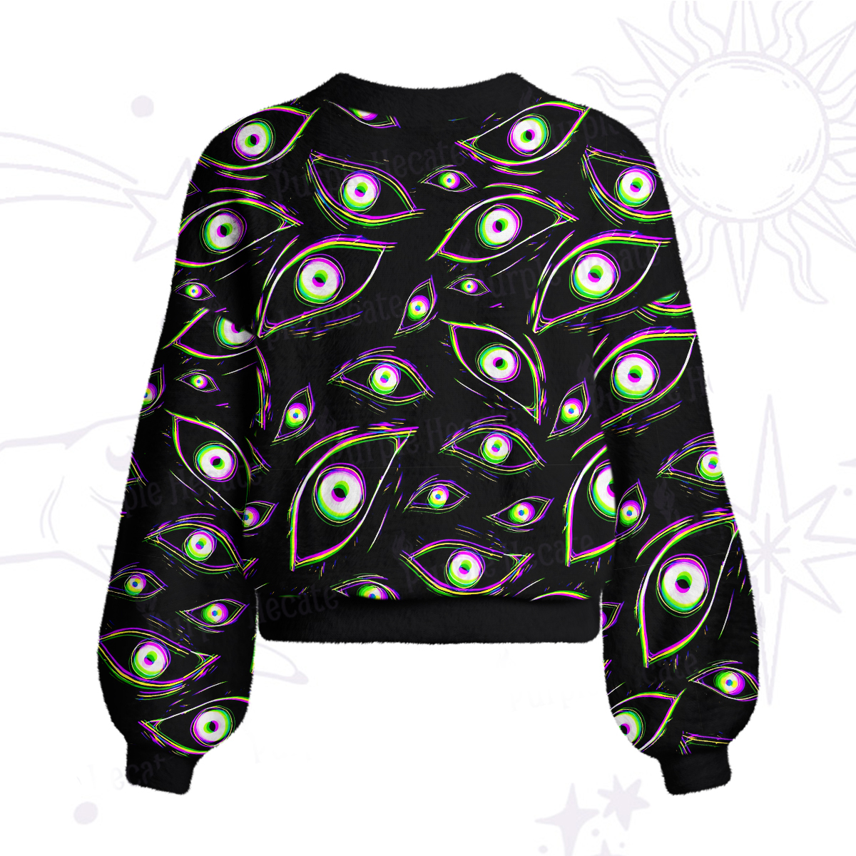 Purplehecate Glitch Vision Cardigan Sweaters