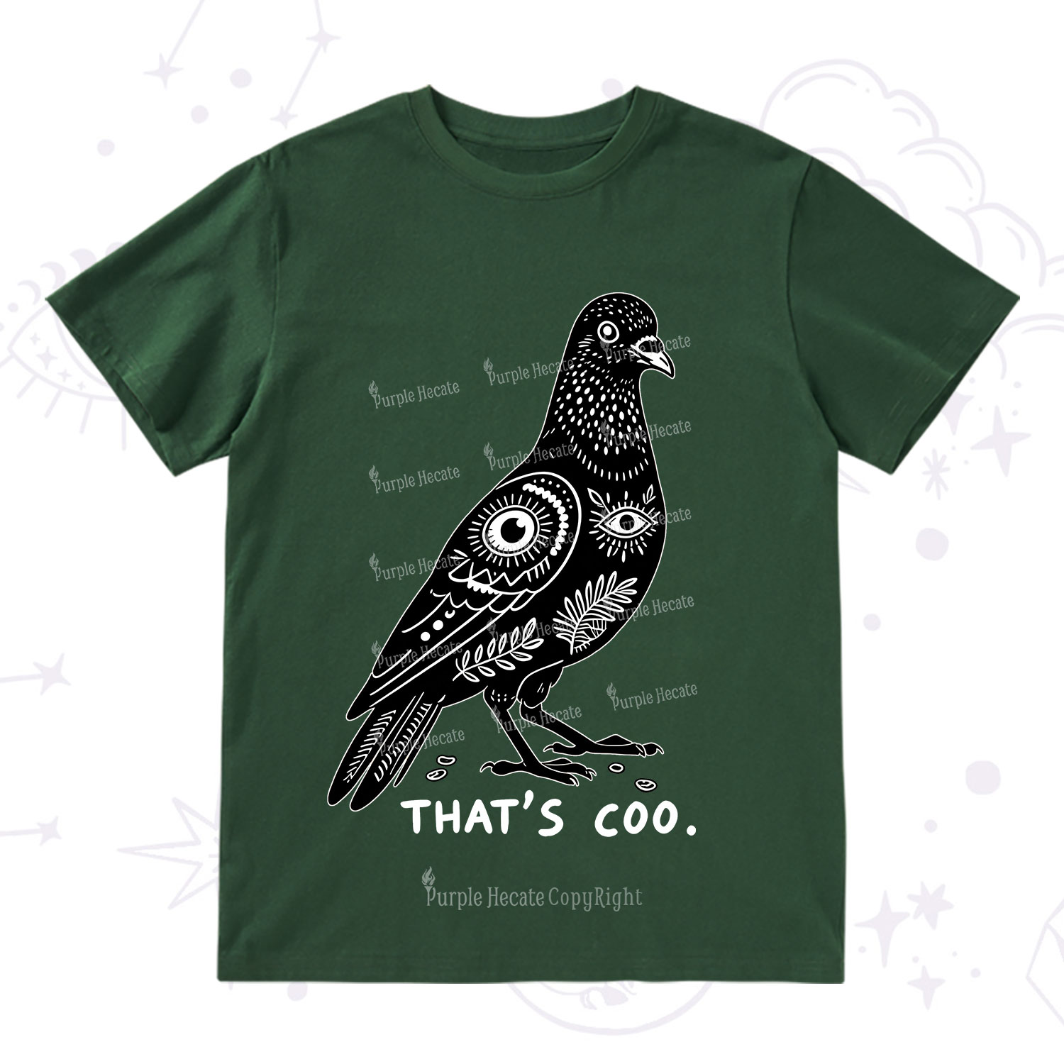Purplehecate That's Coo Pigeon T-Shirt