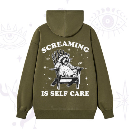 Purplehecate Screaming is Self Care Hoodie