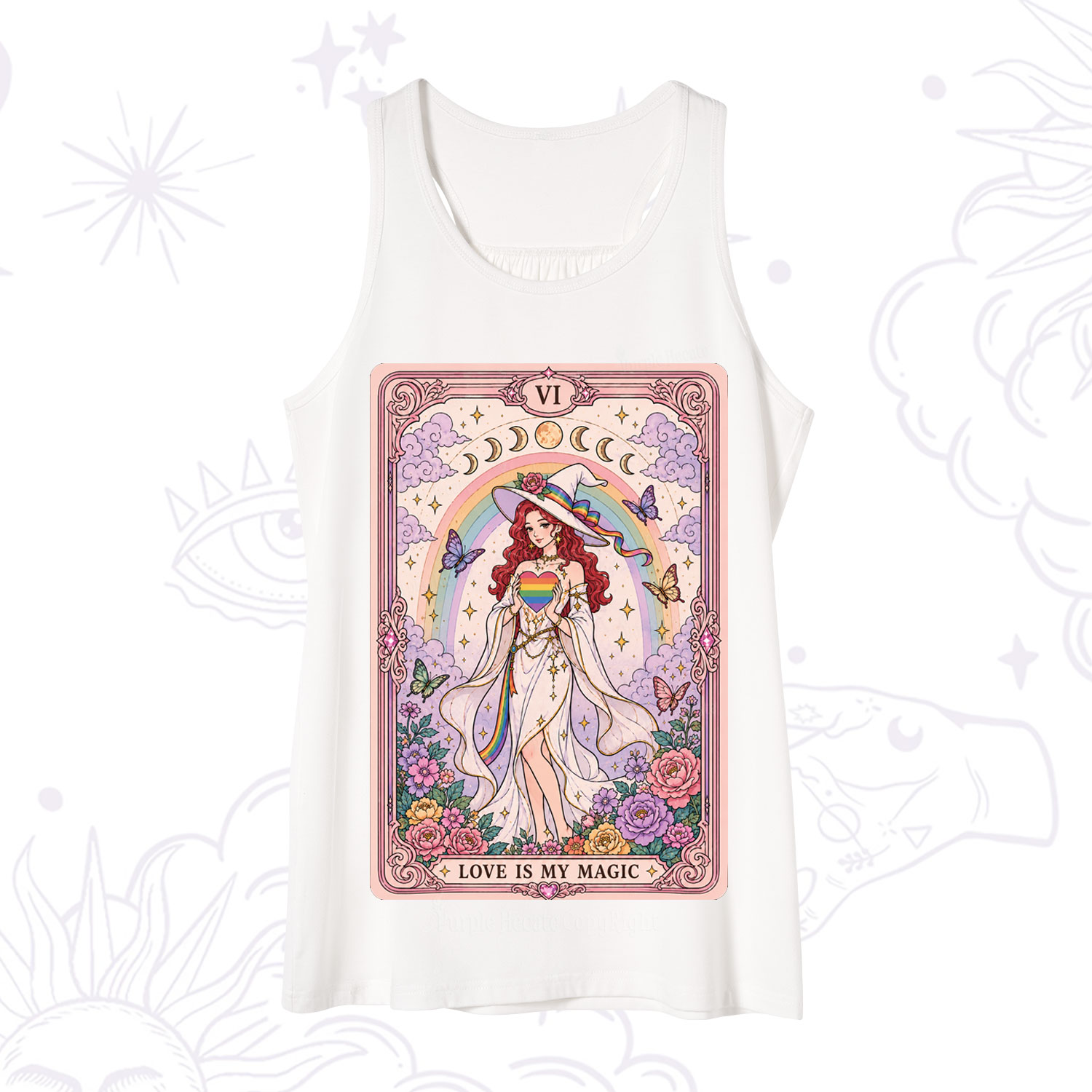 Purplehecate The Love Is My Magic Tarot Pride Tank