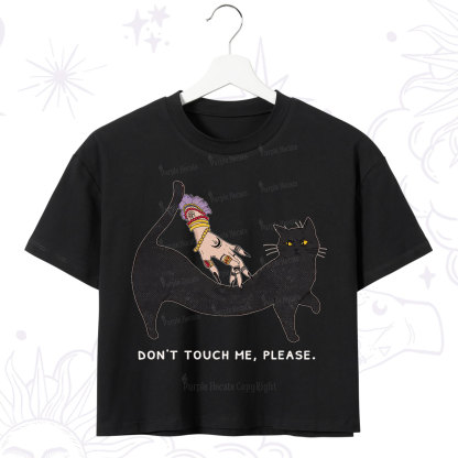 Purplehecate Don't Touch Me Crop T-Shirt