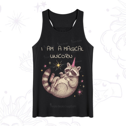Purplehecate I Am A Magical Unicorn Raccoon Tank