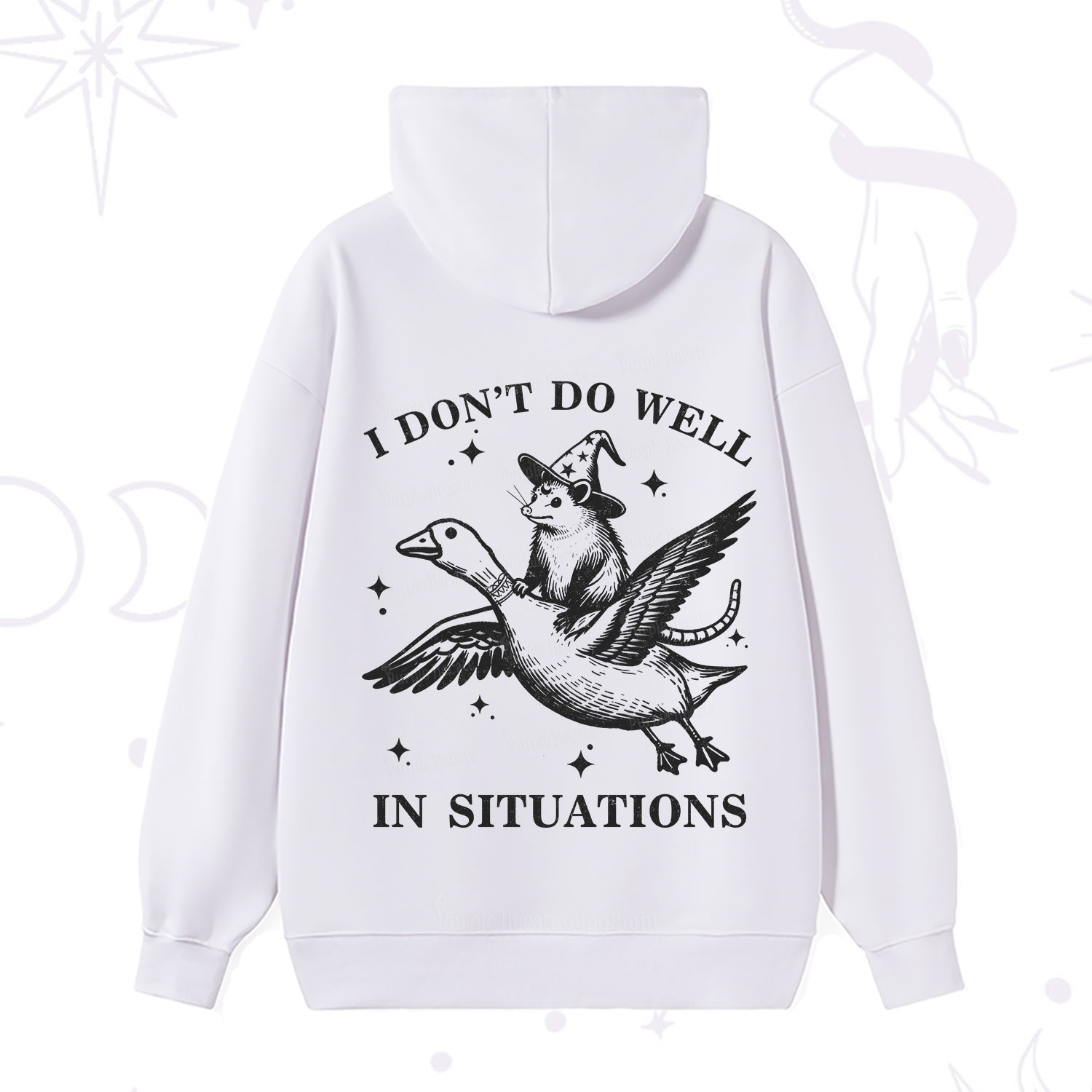 Purplehecate I Don't Do Well In Situations Hoodie