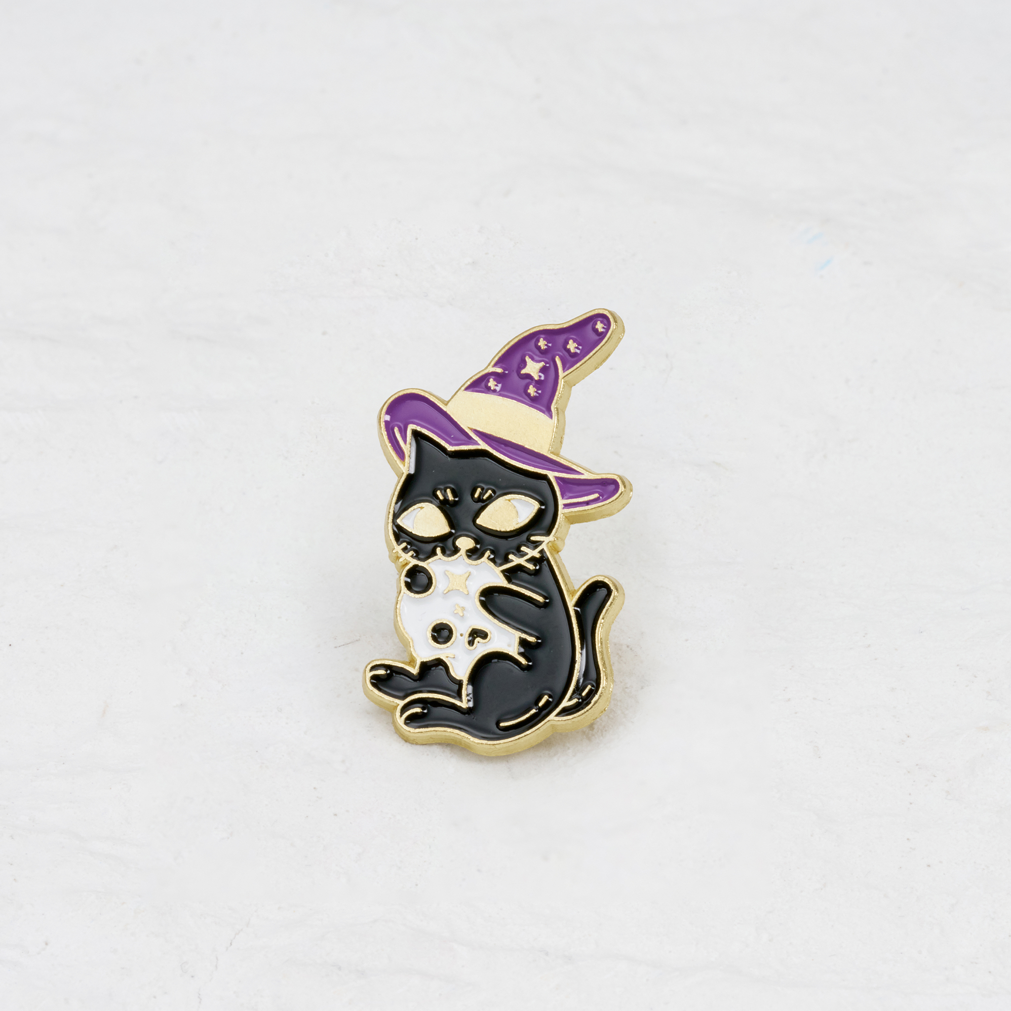 Purplehecate The Magic Cat Witch Pin