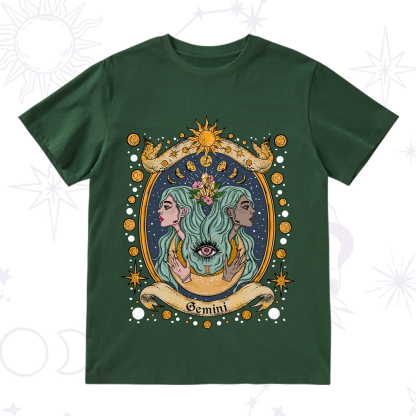 Purplehecate Celestial Gemini Zodiac T-Shirt