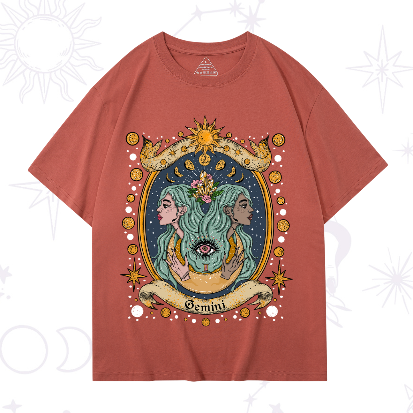 Purplehecate Celestial Gemini Zodiac T-Shirt