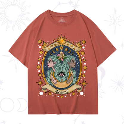 Purplehecate Celestial Gemini Zodiac T-Shirt