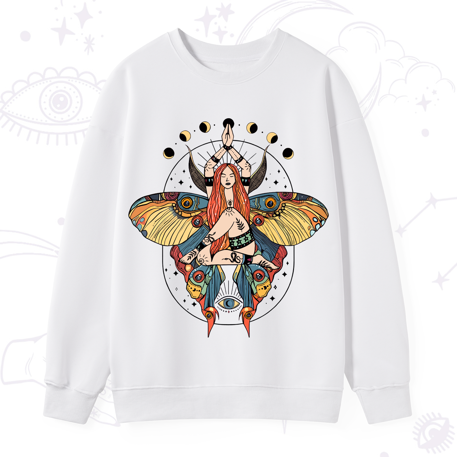 Purplehecate Luna Moth Sweatshirt