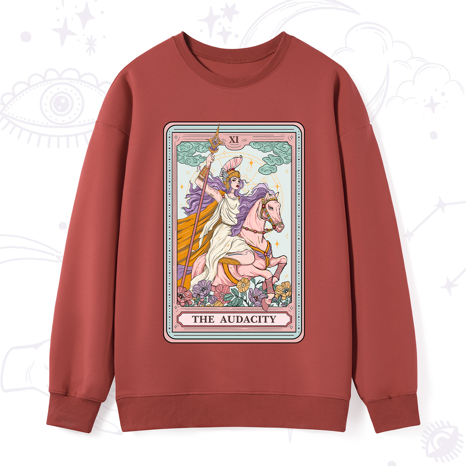 Purplehecate The Audacity Tarot Card Sweatshirt