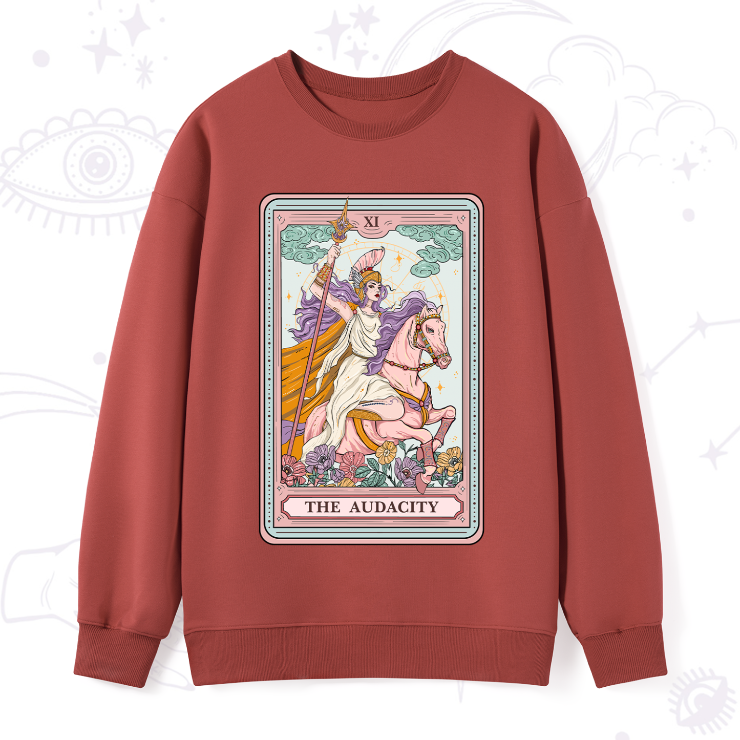 Purplehecate The Audacity Tarot Card Sweatshirt