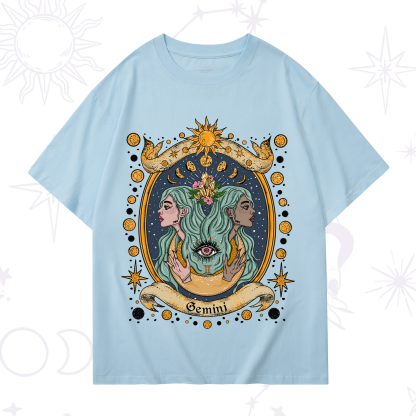 Purplehecate Celestial Gemini Zodiac T-Shirt