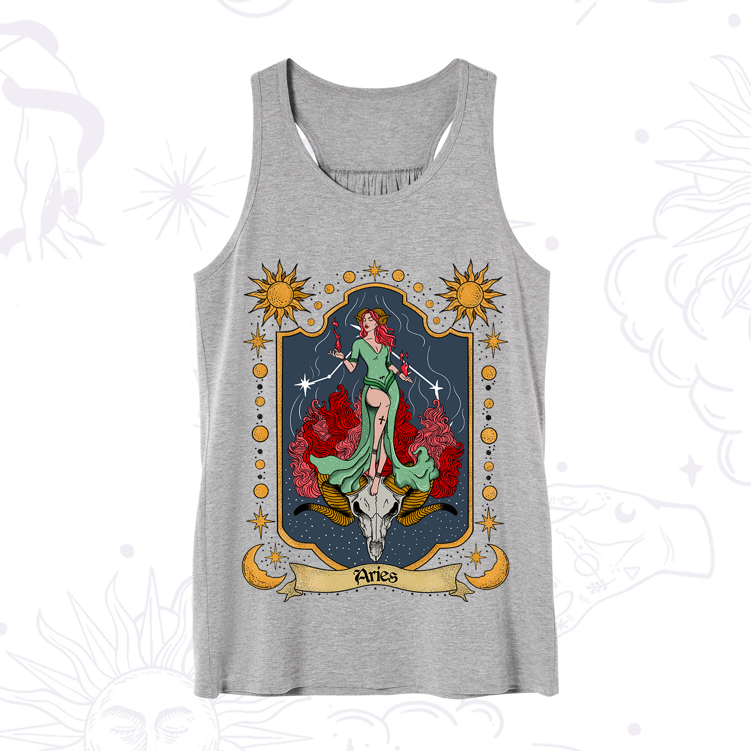 Purplehecate Aries Zodiac Tank