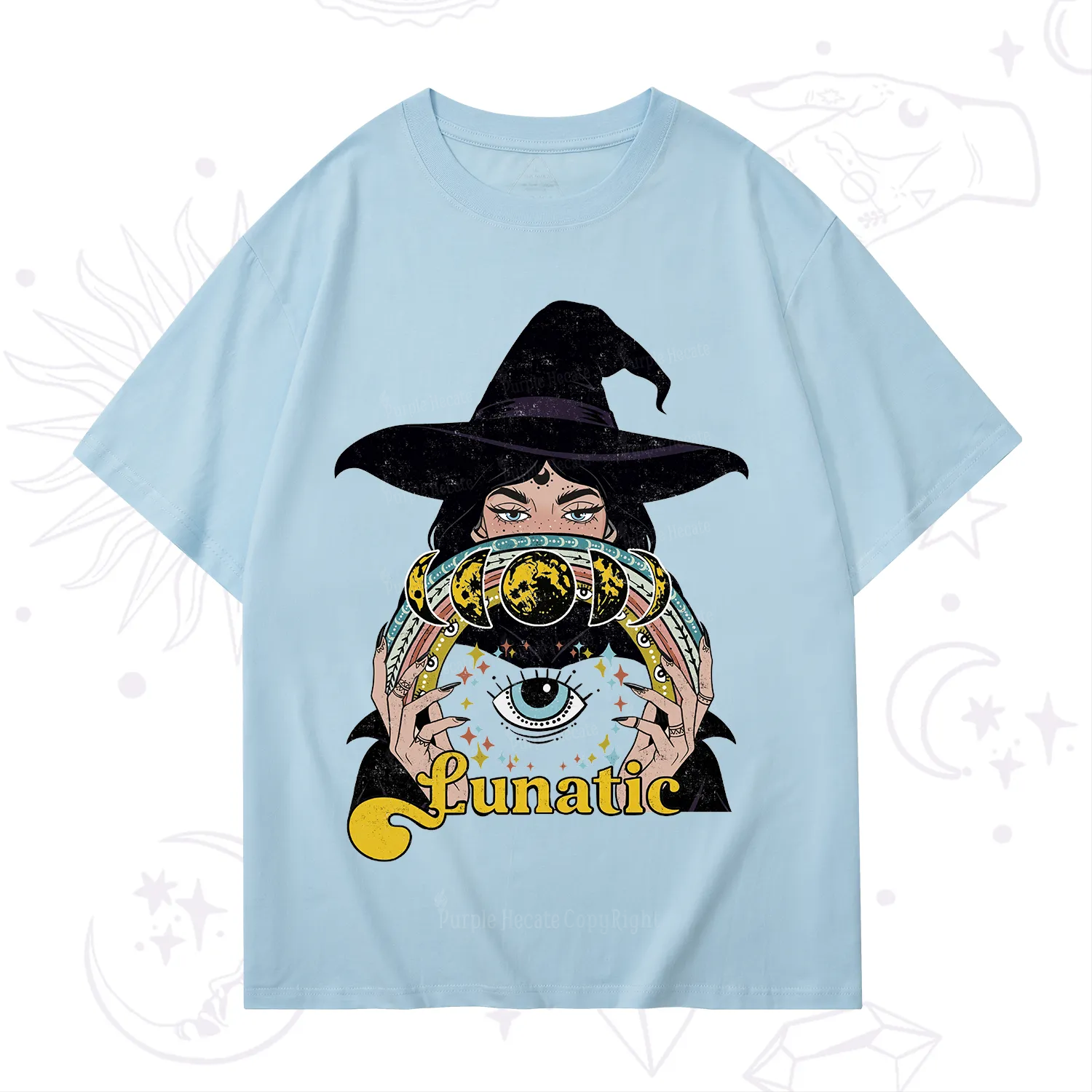 Purplehecate Witch of the Lunatic Moon Phase T-Shirt
