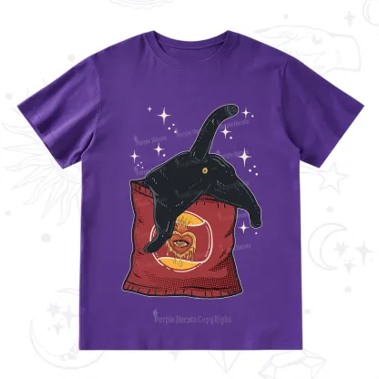 Purplehecate Curious Witch Cat T-Shirt