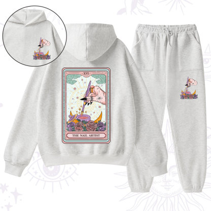 Purplehecate The Nail Artist Tarot Card Fleece Hoodie Suit