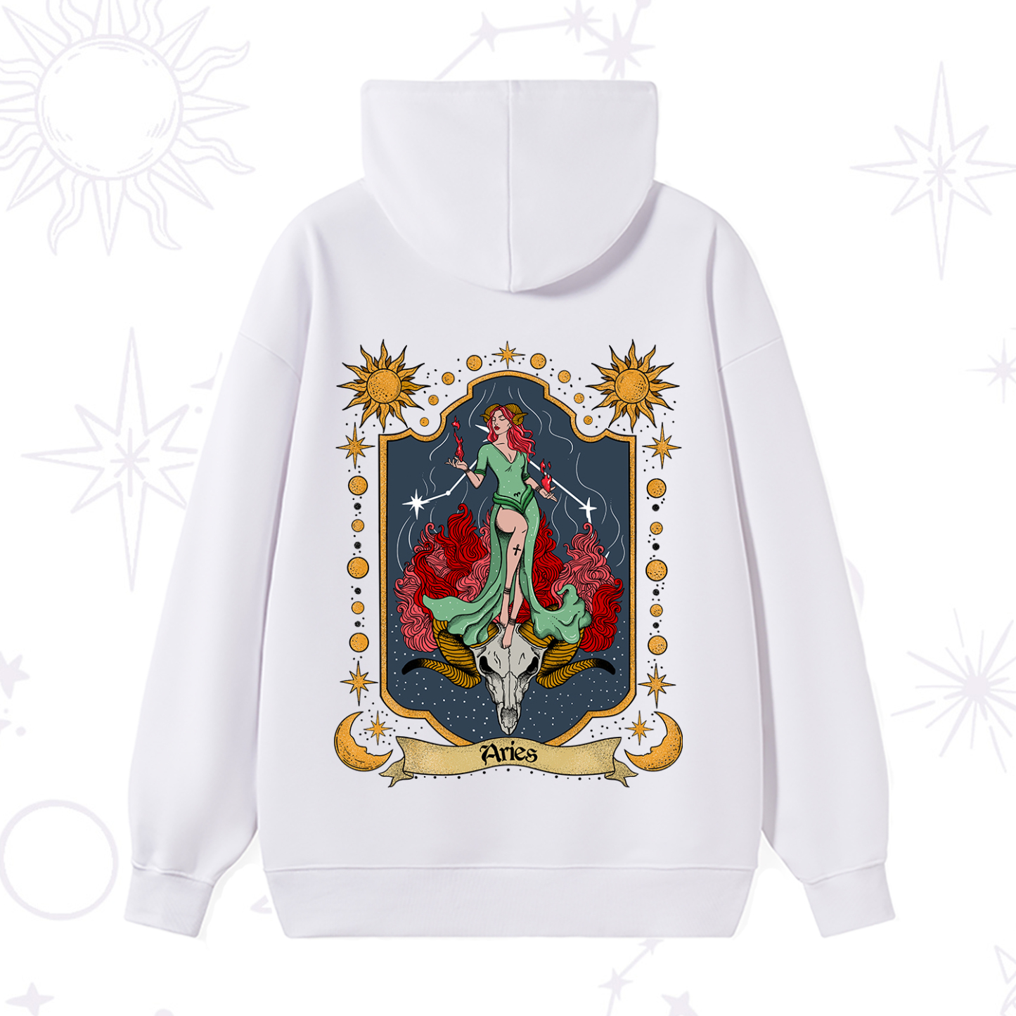 Purplehecate Aries Zodiac Hoodie