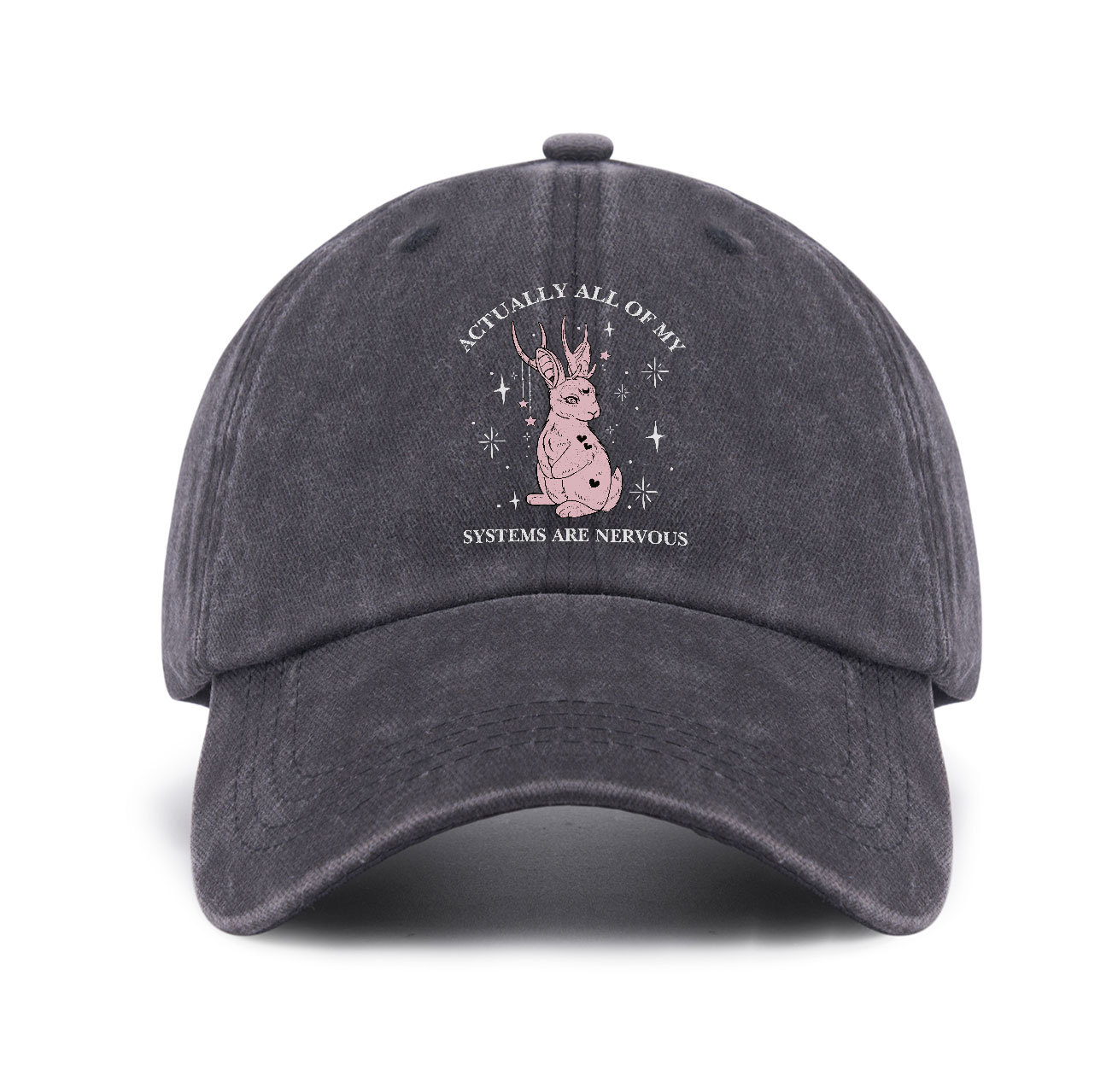 Purplehecate Actually All Of My Systems Are Nervous Baseball Cap