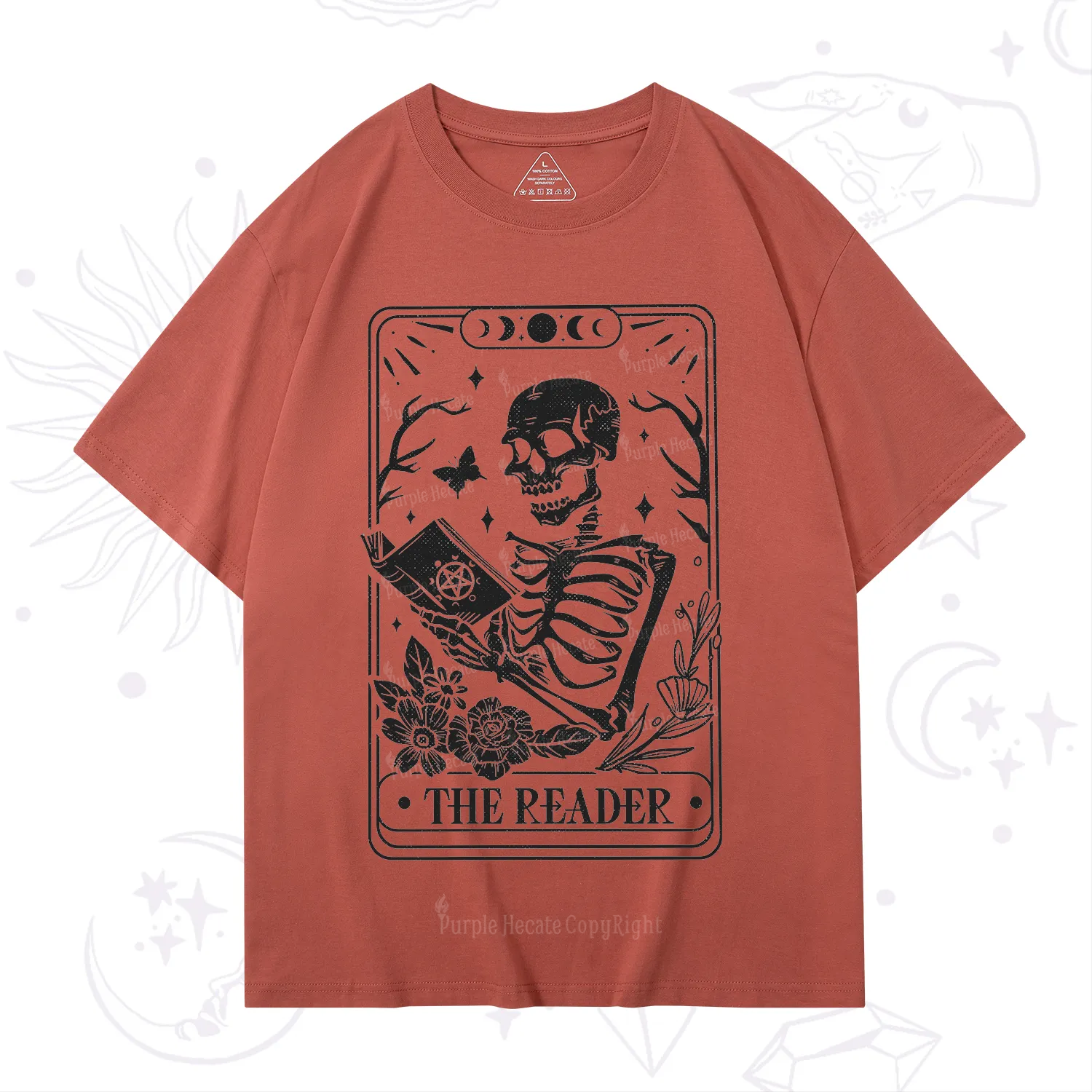 Purplehecate The Reader Tarot Card T-Shirt