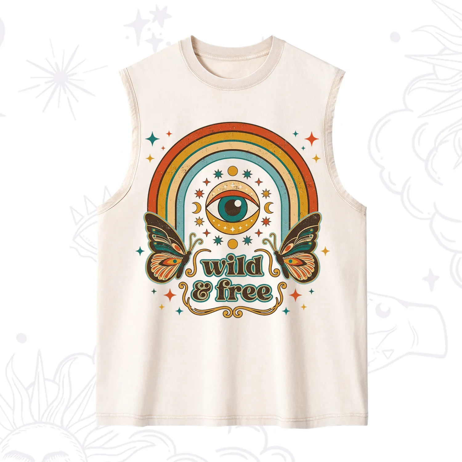 Purplehecate Wild And Free Washed Tank