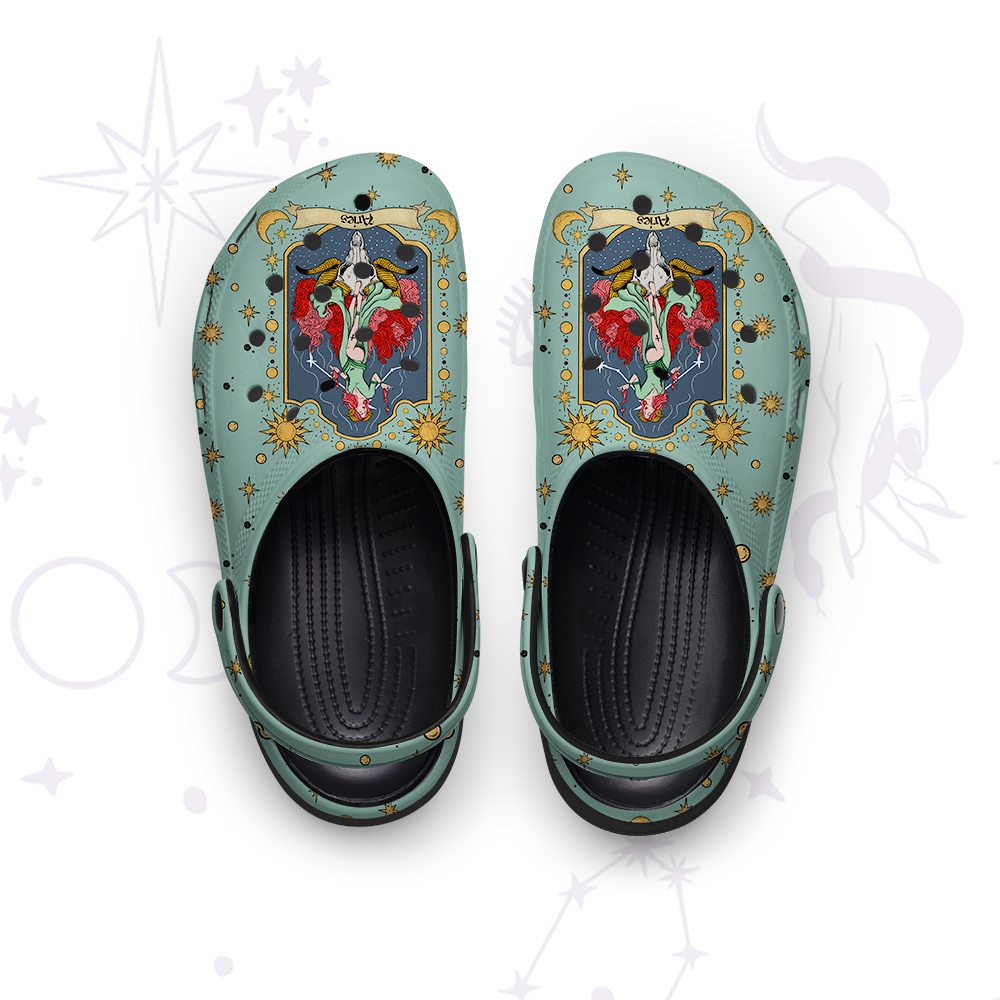 Purplehecate Aries Zodiac Rubber Clogs