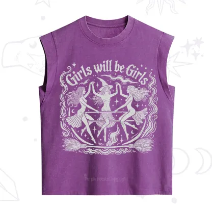 Purplehecate Girls Will Be Girls Vintage Washed Tank