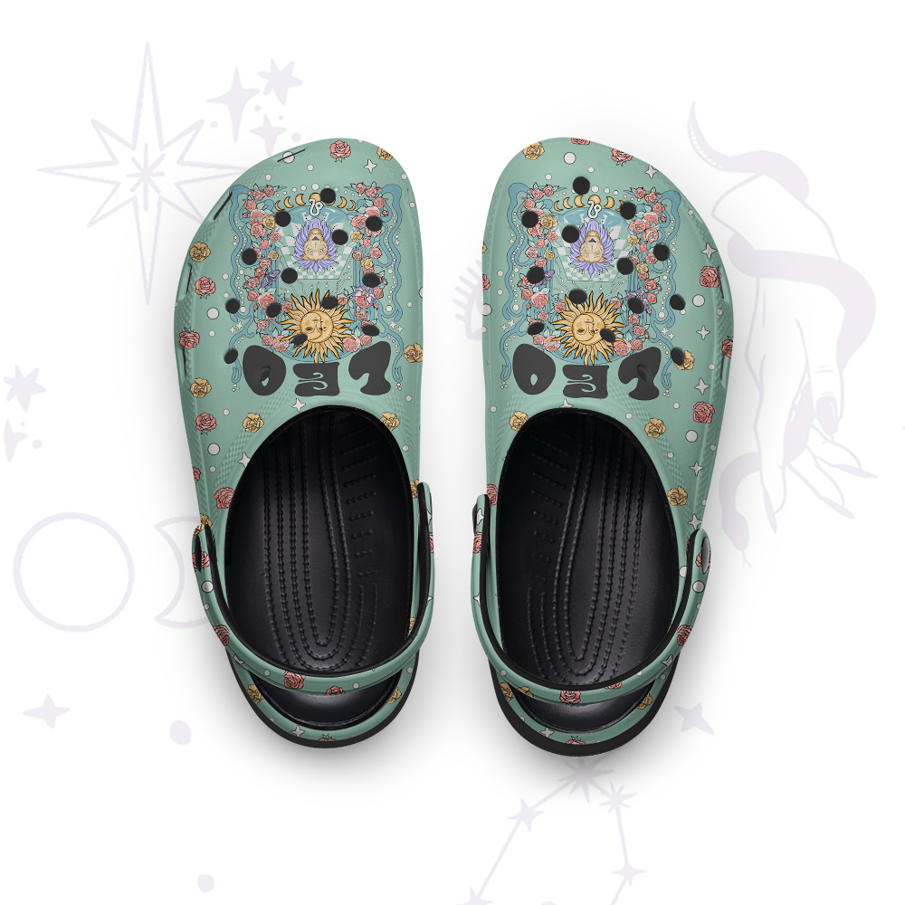 Purplehecate Leo Spirit Zodiac Rubber Clogs