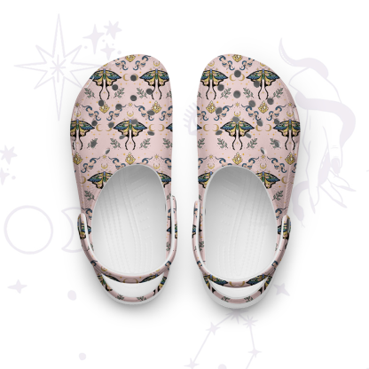 Purplehecate Mystical Moth Rubber Clogs