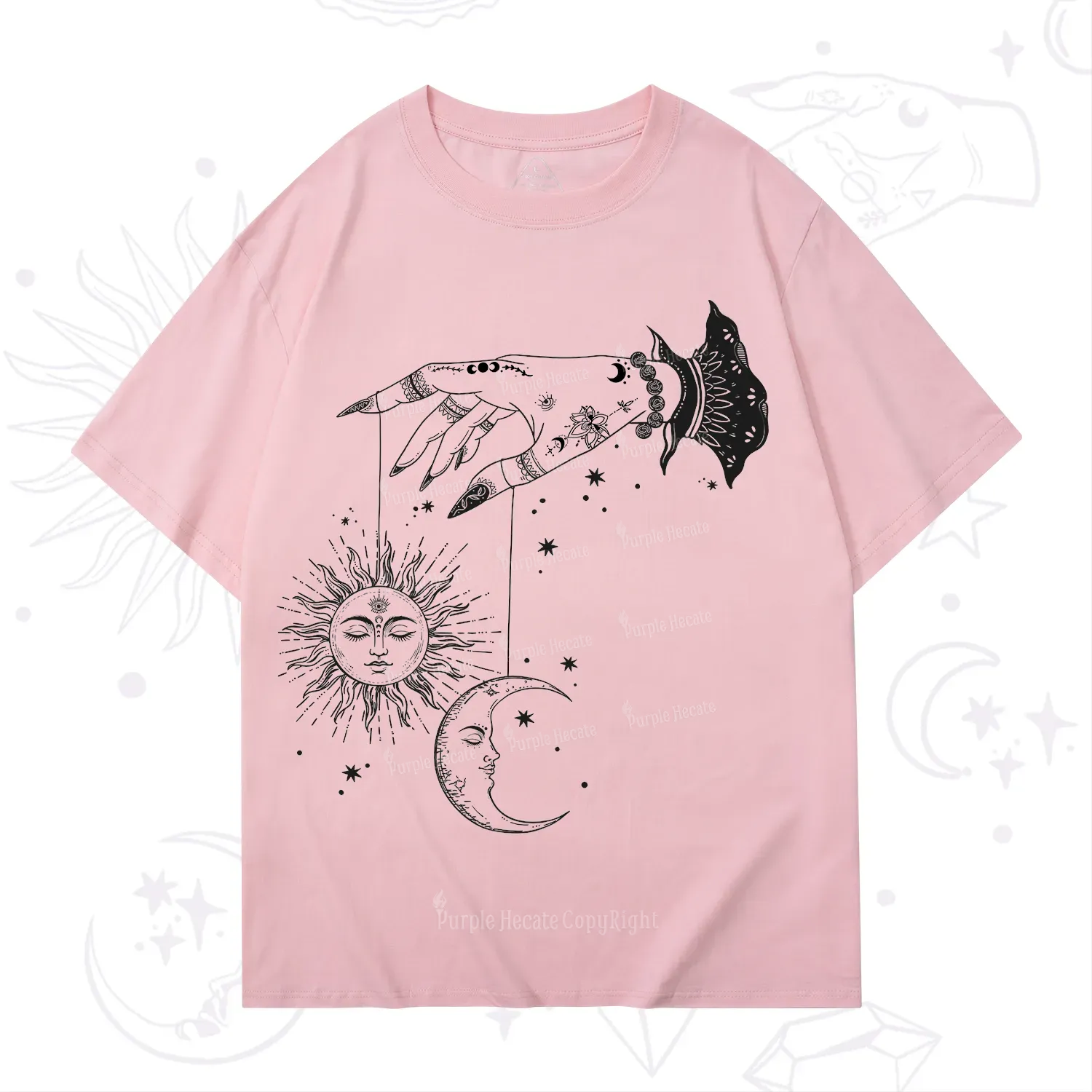 Purplehecate Witch's Sun and Moon T-Shirt