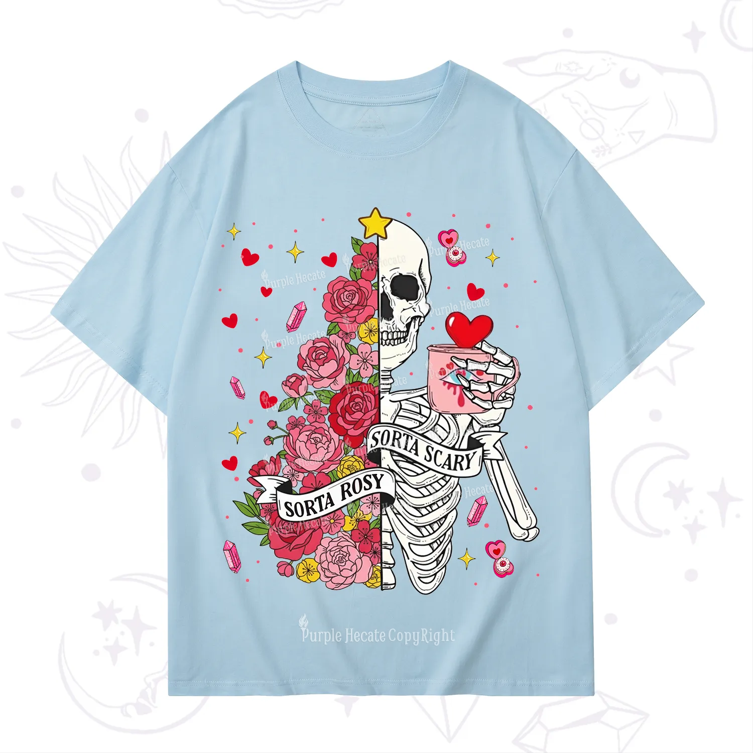 Purplehecate Sorta Rosy Sorta Scary Valentine T-Shirt