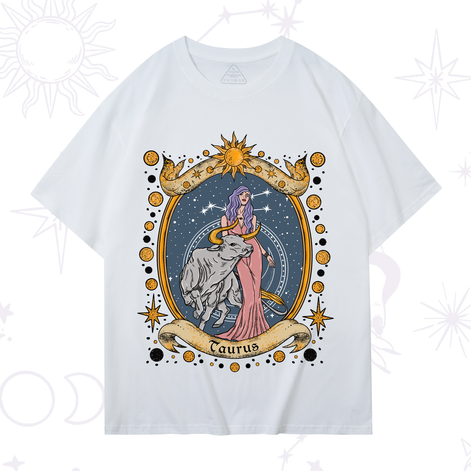 Purplehecate Celestial Taurus Zodiac T-Shirt