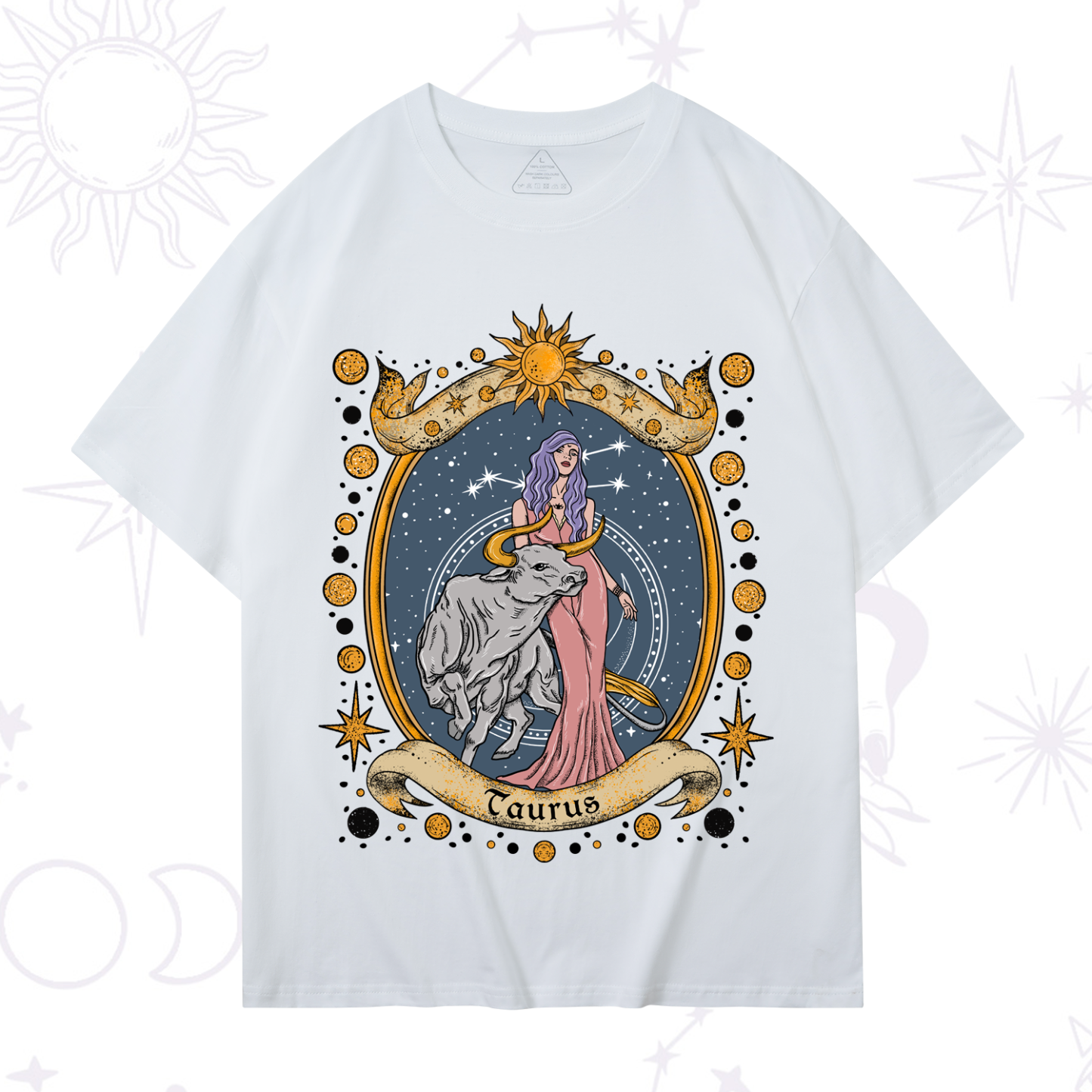 Purplehecate Celestial Taurus Zodiac T-Shirt