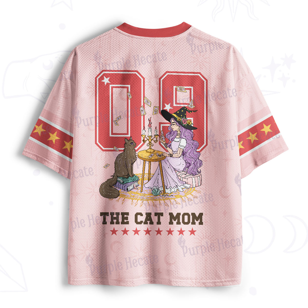 Purplehecate The Cat Witch Mom Mesh Jersey