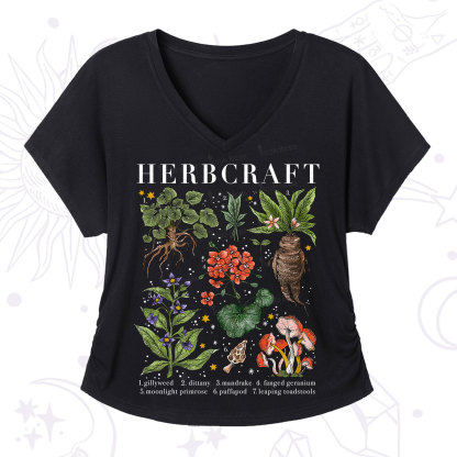 Purplehecate Magical Herbcraft V-Neck T-Shirt