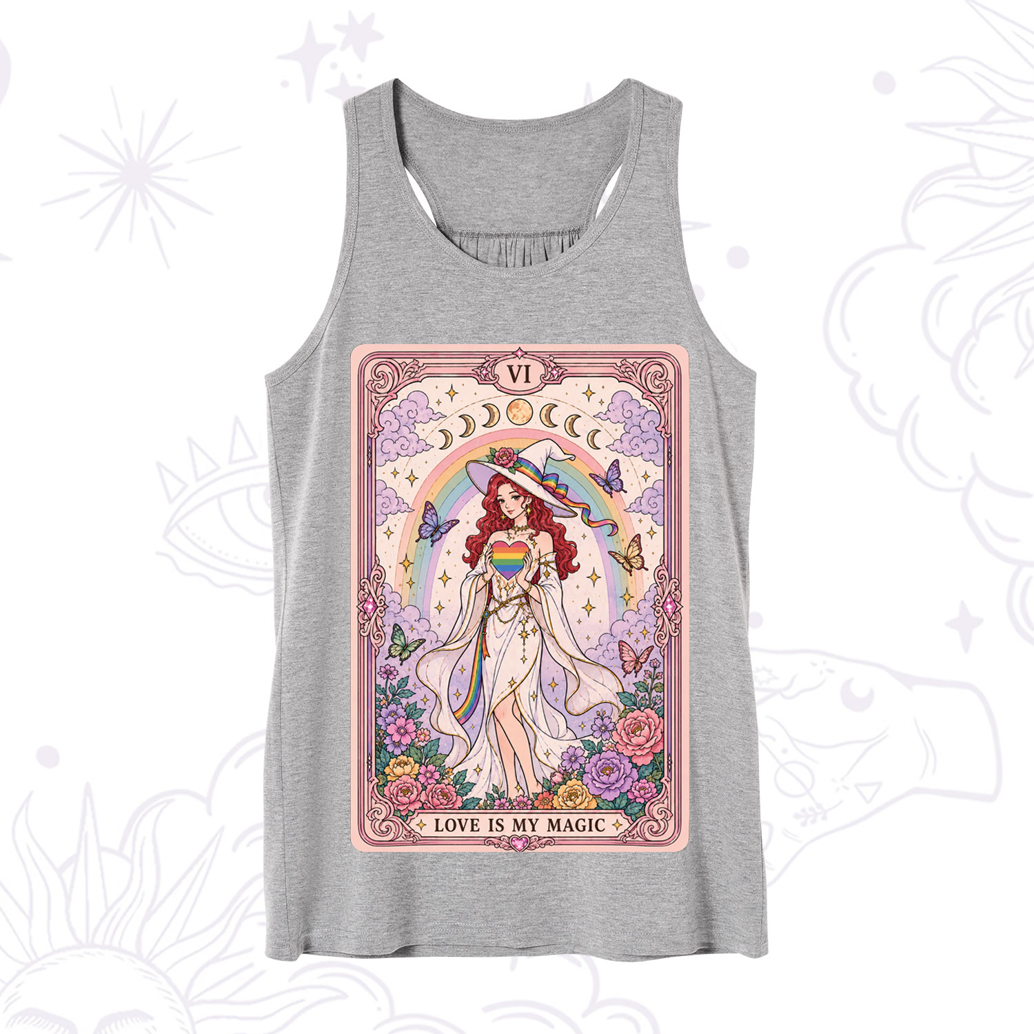 Purplehecate The Love Is My Magic Tarot Pride Tank