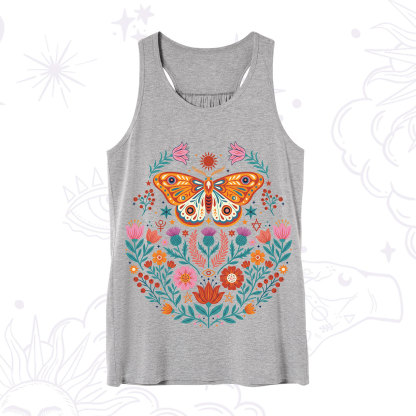 Purplehecate Boho Colorful Celestial Moth Tank