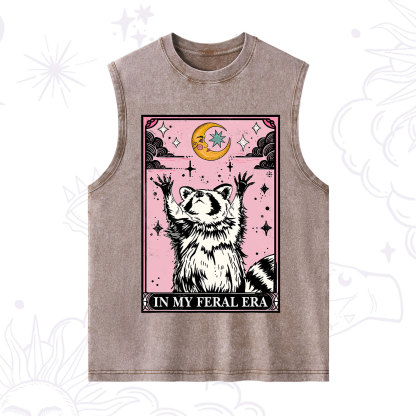 Purplehecate The In My Feral Era Tarot Raccoon Washed Tank