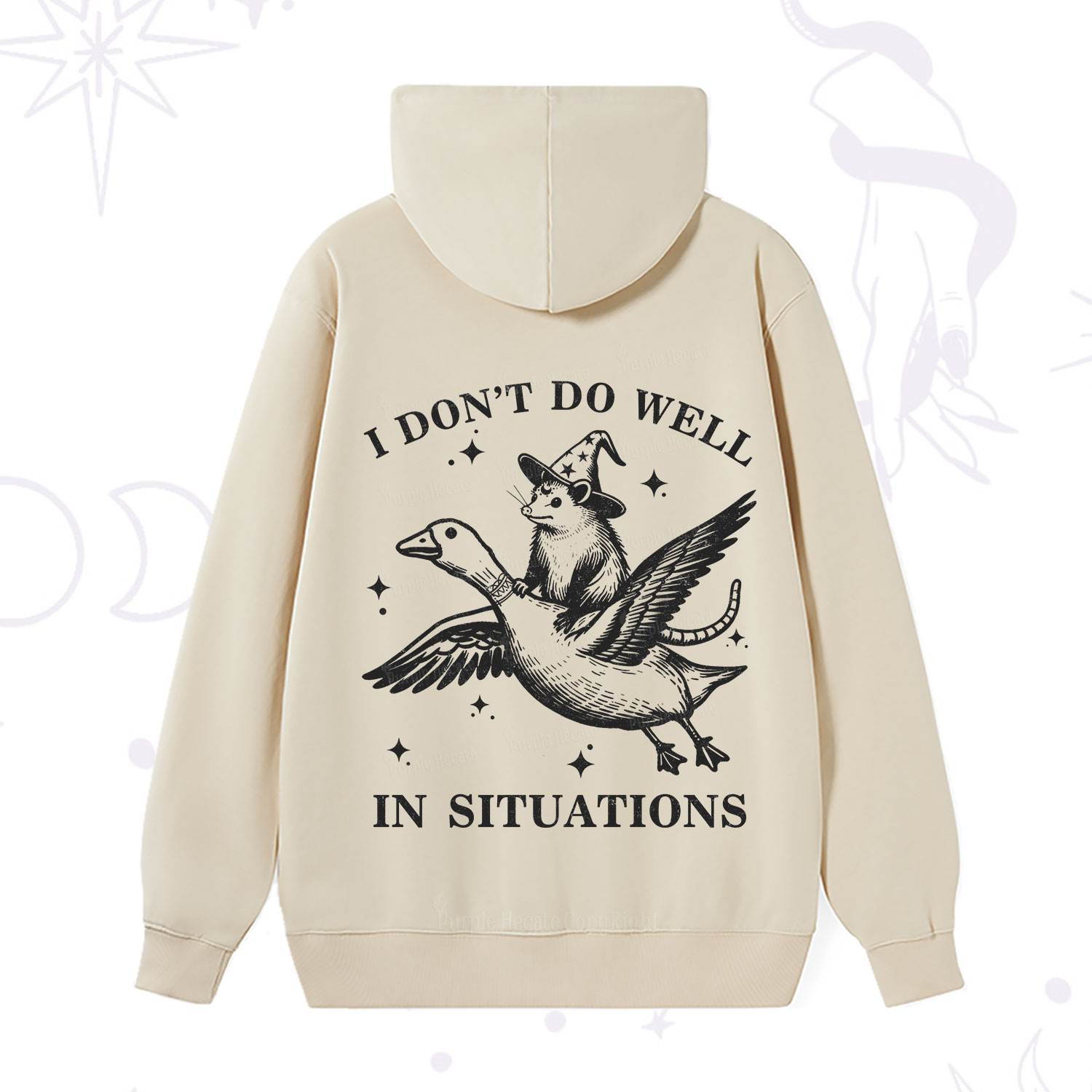 Purplehecate I Don't Do Well In Situations Hoodie